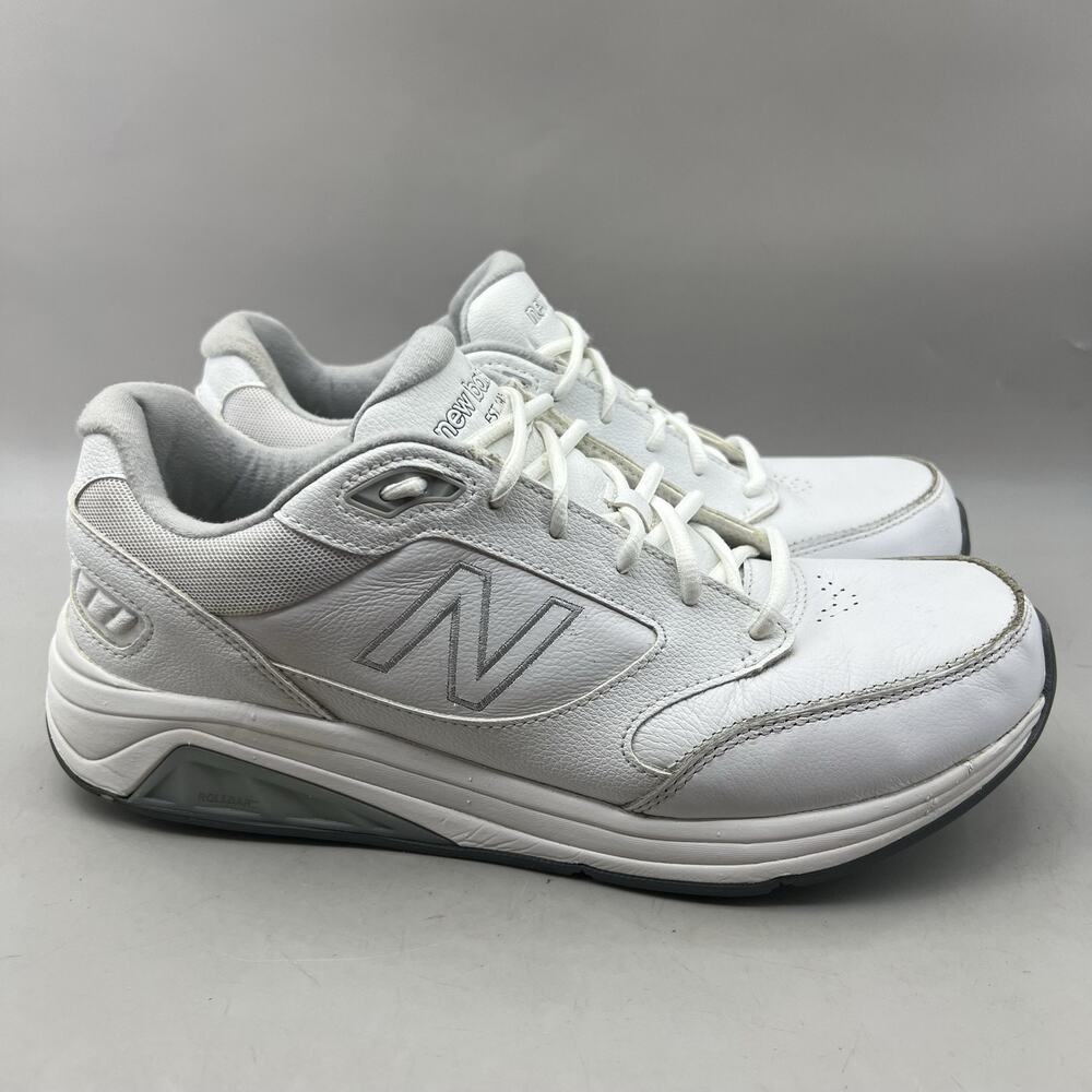 New Balance 928 V3 Walking Shoes Men Size 10.5 D White Leather Comfort Sneakers